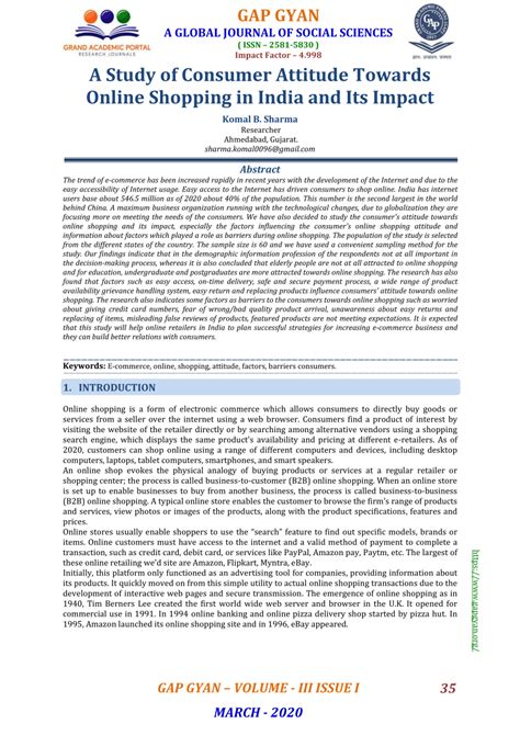 (PDF) A STUDY ON CONSUMER'S ATTITUDE TOWARDS .